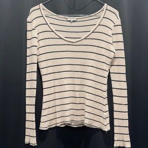 Women’s long sleeve waffle shirt
